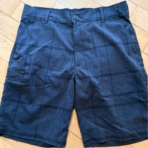Men's Lee Lightweight Gray Plaid Shorts